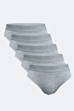 Beyaz Erkek 5 Li Modal Slip Külot 5m080