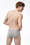 Beyaz Erkek 5 Li Modal Slip Külot 5m080