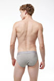 Beyaz Erkek 5 Li Modal Slip Külot 5m080