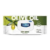 Deep Fresh Zeytinyağlı Alkolsüz 120 Yaprak 1 Paket Islak Mendil