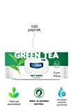 Deep Fresh Alkolsüz Yeşil Çaylı 120 Yaprak 1 Paket Islak Mendil