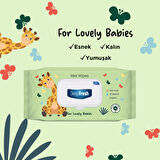 DeepFresh Islak Mendil Lovely Babies Zürafa 120 Yaprak