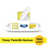 Deep Fresh İz Bırakmaz Yüzey Temizlik Havlusu Limon 100 Yaprak