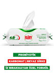 Fairy Power Wipes Yüzey Temizleme Mendili 100 Yaprak | Beyaz Sabun | Beyaz Sirke & Karbonat