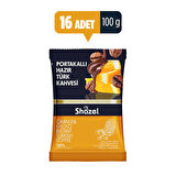 Shazel Portakallı Hazır Türk Kahvesi 100gr (100g X 16 Adet)