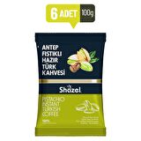 Shazel Special Antep Fıstıklı Hazır Türk Kahvesi 100g x 6 adet