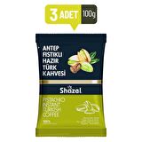 Shazel Antep Fıstıklı Hazır Türk Kahvesi 100 gr x 3 adet