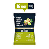 SHAZEL Antep Fıstıklı Hazır Türk Kahvesi 100G (100 g x 16 Adet)