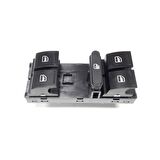 Skoda Superb 2 2009-2013 Sol Ön Kapı Dörtlü Cam Düğmesi 1Z0959858B