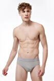 Gri Erkek 2 Li Modal Slip Külot 080