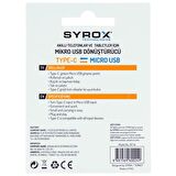 Syrox Type-C Micro USB Dönüştürücü DT14 Gümüş