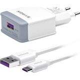 Syrox Micro USB Hızlı Şarj Aleti Beyaz