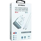 Syrox Pd18L Type-C 18 Watt Hızlı Şarj Aleti Beyaz