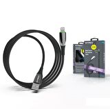 Syrox C134AL Metal  Ledli 2.4A Lightning Şarj & Data Kablosu