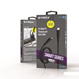 Syrox C140TT 100W Type-C To Type-C Ultra Hızlı Şarj & Data Kablosu
