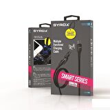 Syrox C143 60W 2 in 1  To Type-C Hasir Ultra Hızlı Şarj & Data Kablosu