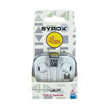 Syrox K20A Earbuds 1.20mt Type-C Kablolu Mikrofonlu Kulakiçi Kulaklık - Beyaz