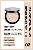 Pearl Shine Highlighter Aydınlatıcı 02 Şampanya, Inci Tozu, Yüksek Pigmentasyon, Yumuşak Doku