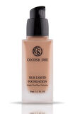 Silk Liquid Fondöten 04 Camel, Su Geçirmez, Islak Bitişli, İpeksi-Prüzsüz Doku, Hipoalerjenik