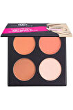 Define Beauty 4'lü Kontür, Aydınlatıcı, Allık, Bronzer Makyaj Paleti, Yüksek Pigmentasyon