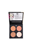 Define Beauty 4'lü Kontür, Aydınlatıcı, Allık, Bronzer Makyaj Paleti, Yüksek Pigmentasyon