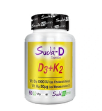 Suda Vitamin Suda-D D3+K2 Takviye Edici Gıda 60 Kapsül
