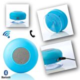 Su Geçirmez Mini Bluetooth Duş Hoparlörü (Mavi)
