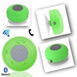 Su Geçirmez Mini Bluetooth Duş Hoparlörü (Yeşil)