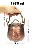 Elit Düz Bakır Bakraç 13cm