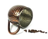 Luna Petekli Bakır Kupa Bardak Mug