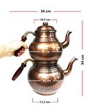 Antik Klasik El Dövmesi Bakır Çaydanlık No:3