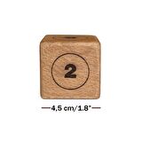 Ahşap Vido Zar Doubling Cube 45x45mm