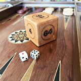 Ahşap Vido Zar Doubling Cube 45x45mm