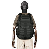 50L Su Geçirmez Outdoor Sırt Çantası Sportif Siyah