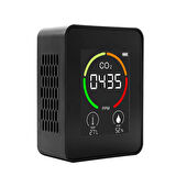 AEK-Tech CO2 Dedektörü Taşınabilir 400-6000ppm Ev Ofis Hava Kalitesi Ölçüm Cihazı Şarjlı