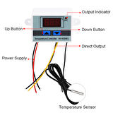 Dijital Sıcaklık Kontrol Termostatı 12V