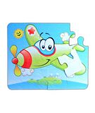 Tox Uçak Araba 3+ Keçe Yapboz - 3 Yaş Puzzle T04