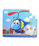 Tox Tekne Helikopter 3+ Keçe Yapboz - 3 Yaş Puzzle T05
