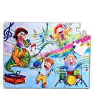 Tox Müzik 5+ Keçe Yapboz - 5 Yaş Puzzle T16