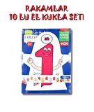 10 Parça Tox Rakamlar El Kukla Set , Eğitici Oyuncak