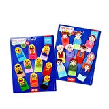 2 Set - 20 Parça Tox Emojiler ve Aile Bireyleri Parmak Kukla T106 T752
