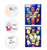 2 Set - 20 Parça Tox Emojiler ve Evcil Hayvanlar Parmak Kukla T106 T77-1