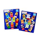 2 Set - 20 Parça Tox Emojiler ve Vahşi Hayvanlar Parmak Kukla T106 T78-2