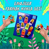 Tox Emojiler 10 Parça Parmak Kukla , Eğitici Oyuncak T106