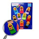 Tox Emojiler 10 Parça Parmak Kukla , Eğitici Oyuncak T106