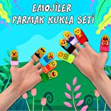 Tox Emojiler 10 Parça Parmak Kukla , Eğitici Oyuncak T106