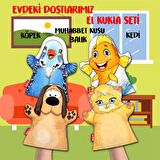 4 Parça Tox Evdeki Dostlarımız El Kukla Set , Eğitici Oyuncak