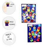 2 Set - 20 Parça Tox Taşıtlar ve Meyveler Parmak Kukla T105 T181