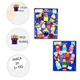 2 Set - 20 Parça Tox Taşıtlar ve Aile Bireyleri Parmak Kukla T75-2 T181