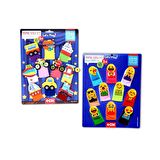 2 Set - 20 Parça Tox Taşıtlar ve Emojiler Parmak Kukla T106 T181